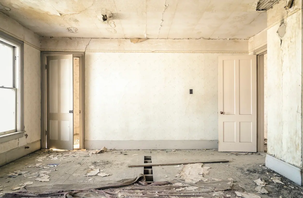 Waste disposal crew managing a cleanout project in Sulphur Springs